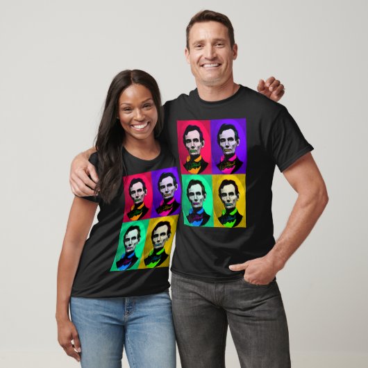 Abraham Lincoln 1858, Pop Art Interpretation T-shirt (Unisex)