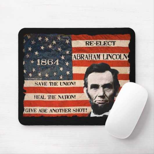 Abraham Lincoln 1864 Campaign Mousepad Muismat (Met muis)