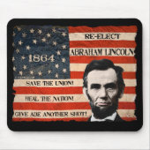 Abraham Lincoln 1864 Campaign Mousepad Muismat (Voorkant)