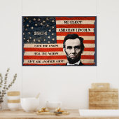 Abraham Lincoln 1864 Poster van de verkiezingscamp (Keuken)