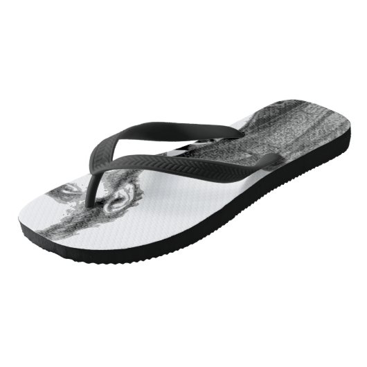 Abraham Lincoln 1865 "De grote emancipator" Teenslippers (Schuin)