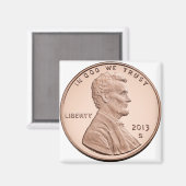 Abraham Lincoln 1 cent producten Magneet (Voorkant / Achterkant)