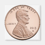 Abraham Lincoln 1 cent producten Magneet (Voorkant)