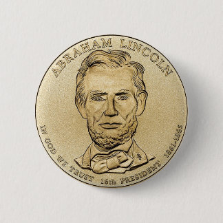 Abraham Lincoln $1 Presidentiële Button van munten
