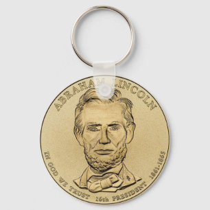 Abraham Lincoln $1 Presidentiële Sleutelhanger van