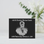 Abraham Lincoln 200ste Jubileum Briefkaart (Staand voorkant)