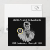 Abraham Lincoln 200ste Jubileum Herdenking Briefkaart (Voorkant / Achterkant)