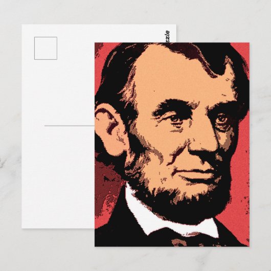 ABRAHAM LINCOLN 2 BRIEFKAART (Voorkant / Achterkant)