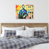 ABRAHAM LINCOLN 2 CANVAS AFDRUK (Insitu (Slaapkamer))