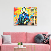 ABRAHAM LINCOLN 2 CANVAS AFDRUK (Insitu (Woonkamer))