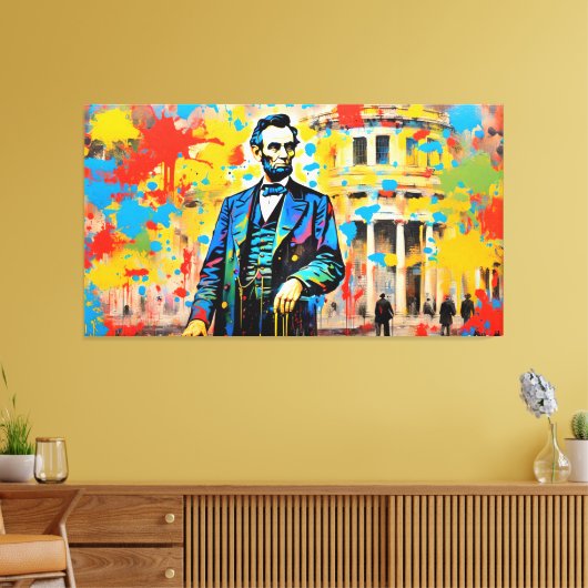 ABRAHAM LINCOLN 2 CANVAS AFDRUK (Insitu (Woonkamer))