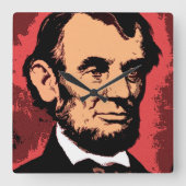 ABRAHAM LINCOLN 2 VIERKANTE KLOK (Voorkant)