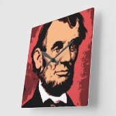 ABRAHAM LINCOLN 2 VIERKANTE KLOK (Hoek)