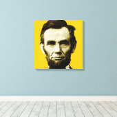 Abraham Lincoln 3 Canvas Afdruk (Insitu (Houten vloer))