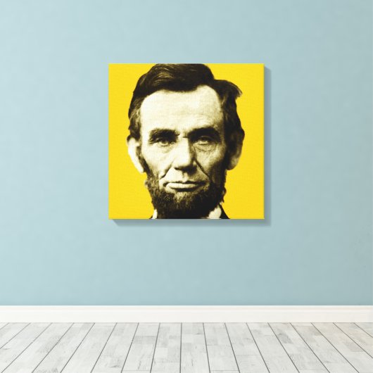 Abraham Lincoln 3 Canvas Afdruk (Insitu (Houten vloer))