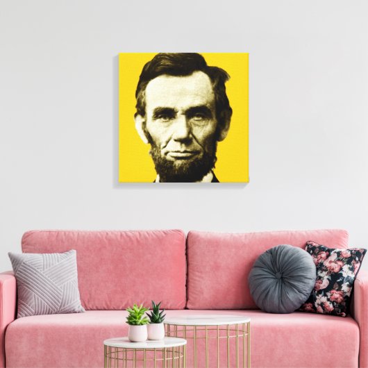Abraham Lincoln 3 Canvas Afdruk (Insitu (Woonkamer))