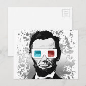 Abraham Lincoln - 3D (2) Briefkaart (Voorkant / Achterkant)