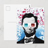 Abraham Lincoln - 3D Briefkaart (Voorkant / Achterkant)