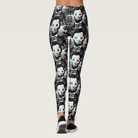 Abraham Lincoln - 3D Leggings (Achterkant)