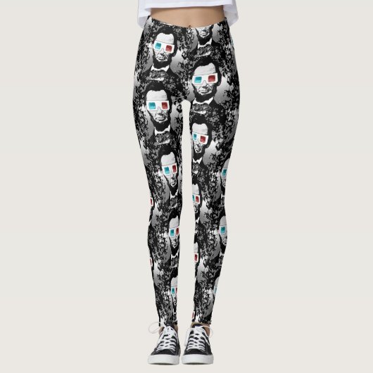 Abraham Lincoln - 3D Leggings (Voorkant)