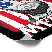 Abraham Lincoln 4 juli Merica Amerikaanse vlag B Poster (Hoek)