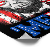 Abraham Lincoln 4 juli Merica Mannen Ameri Poster (Hoek)
