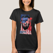 Abraham Lincoln 4 juli Merica Mannen Ameri T-shirt (Voorkant)