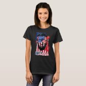 Abraham Lincoln 4 juli Merica Mannen Ameri T-shirt (Voorkant volledig)