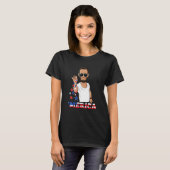 Abraham Lincoln 4 juli Merica T-shirt (Voorkant volledig)