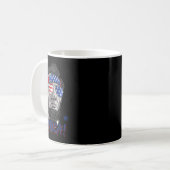 Abraham Lincoln 4 juli Murica Mannen Ameri Koffiemok (Voorkant links)