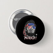 Abraham Lincoln 4 juli Murica mannen vrouwen Ameri Ronde Button 5,7 Cm (Voorkant /achterkant)