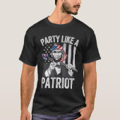 Abraham Lincoln 4 juli Shirt Mannen Amerikaans (Voorkant)