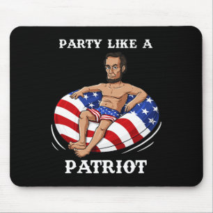 Abraham Lincoln 4 juli USA Patriot Fun Muismat