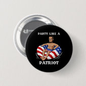Abraham Lincoln 4 juli USA Patriot Fun Ronde Button 5,7 Cm (Voorkant /achterkant)