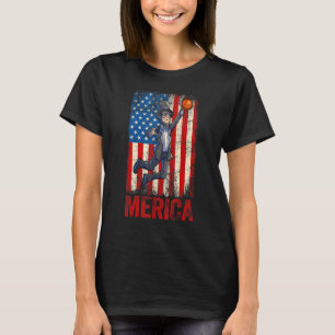 Abraham Lincoln 4 juli Vrouwen Mannen Amerikaanse T-shirt