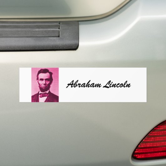 abraham-lincoln, Abraham Lincoln Bumpersticker (Op auto)