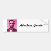 abraham-lincoln, Abraham Lincoln Bumpersticker (Voorkant)