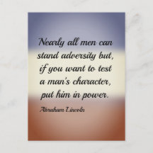 Abraham Lincoln Adversity and Power Quote