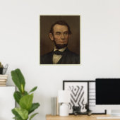 Abraham Lincoln Afbeelding omwoeld Poster (Thuiskantoor)