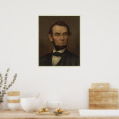 Abraham Lincoln Afbeelding omwoeld Poster (Keuken)