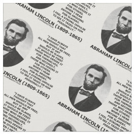 Abraham Lincoln Alle Mannen dienen vrij te slachte Stof