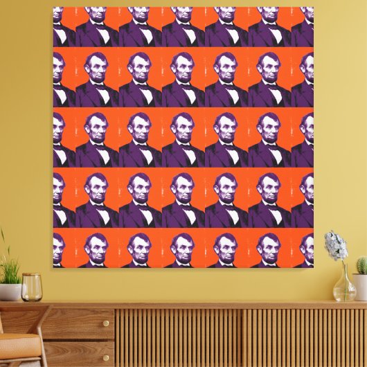 Abraham Lincoln alt Canvas Afdruk (Insitu (Woonkamer))