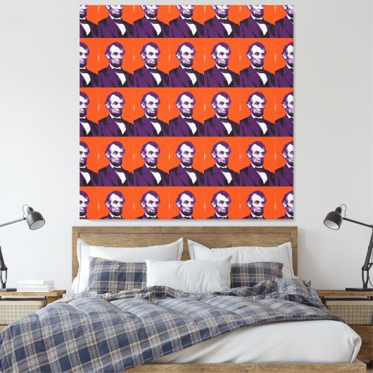 Abraham Lincoln alt Canvas Afdruk (Insitu (Slaapkamer))
