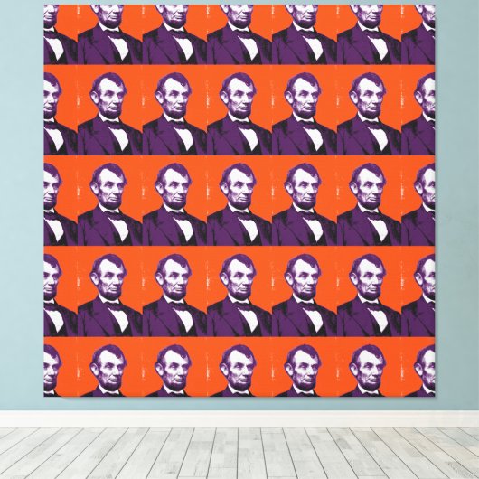 Abraham Lincoln alt Canvas Afdruk (Insitu (Houten vloer))