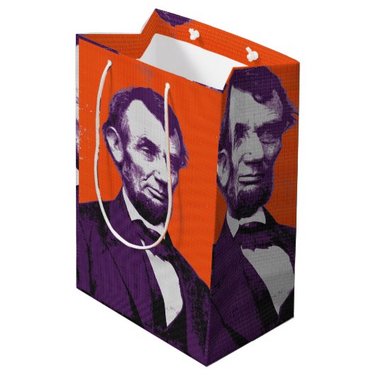 Abraham Lincoln alt Medium Cadeauzakje (Achterkant Gekanteld)