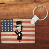 Abraham Lincoln American Patriot Sleutelhanger (Voorkant)