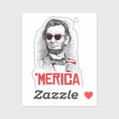 Abraham Lincoln 'Amerikaanse partij Sticker (Vel)
