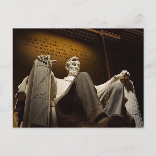 abraham lincoln ansichtkaart briefkaart (Voorkant)