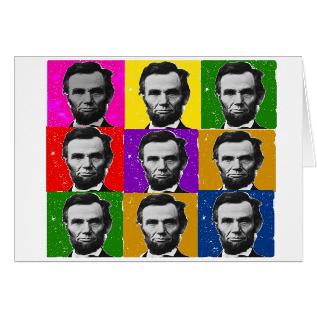 Abraham Lincoln Art Gifts—unieke 9 foto's (Voorkant Horizontaal)