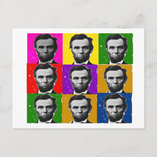 Abraham Lincoln Art Gifts—unieke 9 foto's Briefkaart